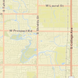 1103-1145 West Prospect Road Fort Collins CO Street Map