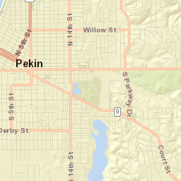 Pekin Street Map