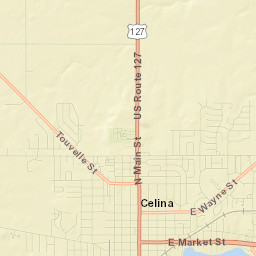 Celina Street Map