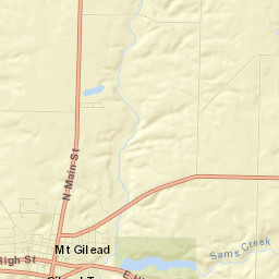 Mount Gilead Street Map