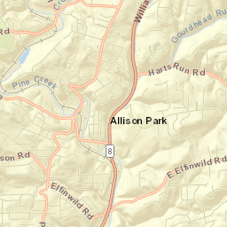 Allison Park Street Map