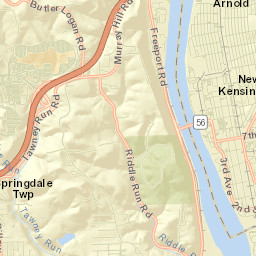 New Kensington Street Map