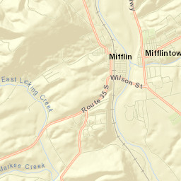 Mifflintown Street Map