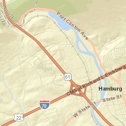 Hamburg Street Map