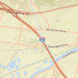Bound Brook Street Map