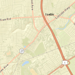 Iselin Street Map