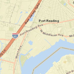 Port Reading Street Map