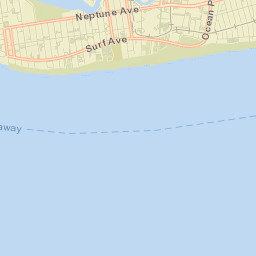 Coney Island Street Map