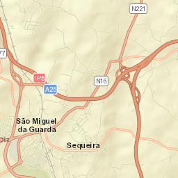 São Miguel da Guarda Street Map