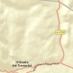 Orihuela del Tremedal Street Map