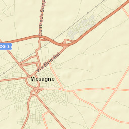 Mesagne Street Map