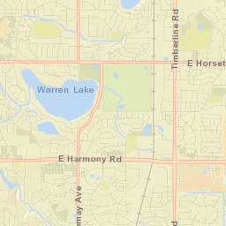 1959-2011 Battlecreek Drive, Fort Collins, CO Street Map