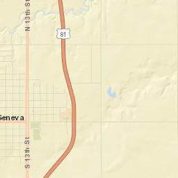 100-198 North 10th Street, Geneva, NE Street Map