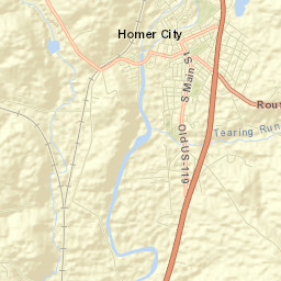 Homer City Street Map