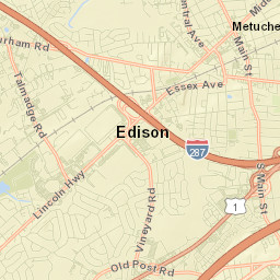 Metuchen Street Map