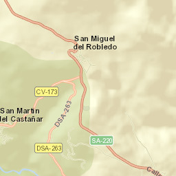 San Martín del Castañar Street Map