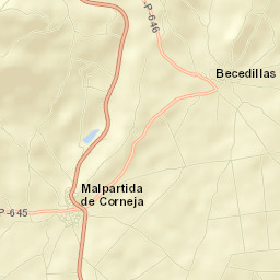 Becedillas Street Map