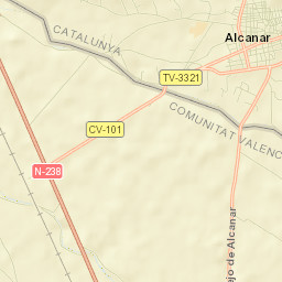 Alcanar Street Map