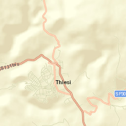 Thiesi Street Map
