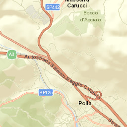 Polla Street Map