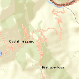 Castelmezzano Street Map