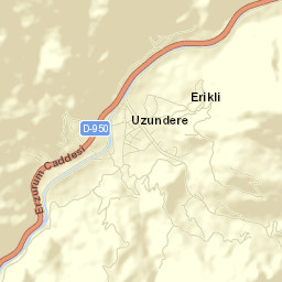 Uzundere Street Map