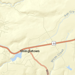 Shingletown Street Map