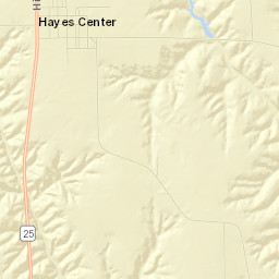Hayes Center Street Map