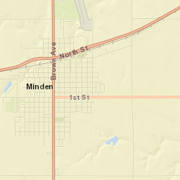 Minden Street Map