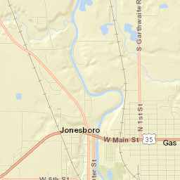 Gas City Street Map