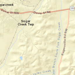 Sugarcreek Police Dept Street Map