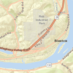Blawnox Street Map