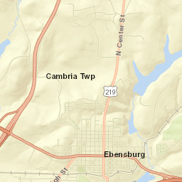 Cambria County Street Map