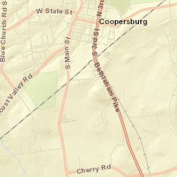 Coopersburg Street Map