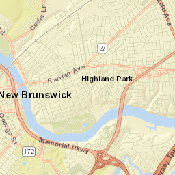 Highland Park Street Map