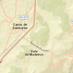 Canas de Senhorim Street Map