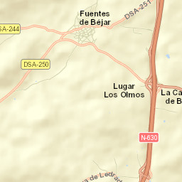 Fuentes de Béjar Street Map