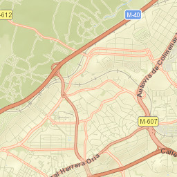 Fuencarral-El Pardo Street Map