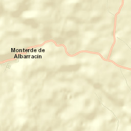 Monterde de Albarracín Street Map