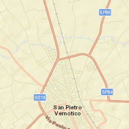 San Pietro Vernotico Street Map
