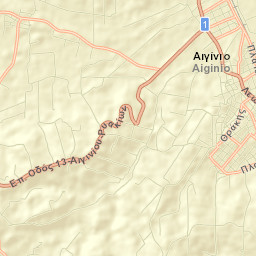 Aigínio Street Map