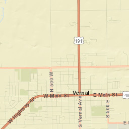 Vernal Street Map