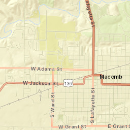 1001-1099 W Grant St Macomb IL Street Map