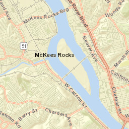 McKees Rocks Street Map