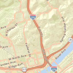 Allegheny County Street Map