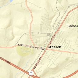Cresson Street Map