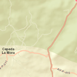 Cepeda la Mora Street Map