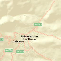 Cebreros Street Map