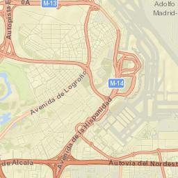 Barajas de Madrid Street Map