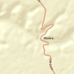 Hueva Street Map